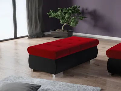 Obrázok produktu pre Taburetka ABEL 2 - čierna / červená