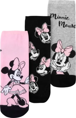 Immagine prodotto di Calzini Disney Minnie Mouse da donna in confezione da 3 pezzi - comfort e stile 39-42