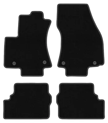 Image de Tapis de sol en moquette pour Opel Zafira A 1999-2005 (monospace) – jeu 4 pièces, noirs, sur mesure – Wielganizator BASIC