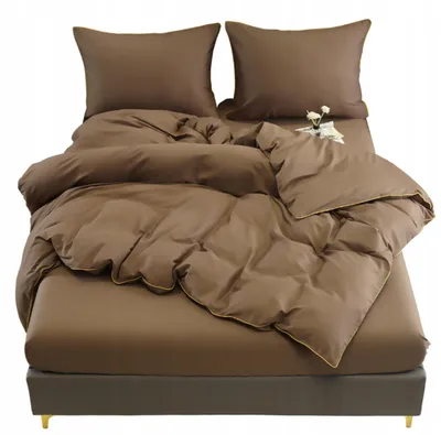 Produktbild von Baumwolle world Bettwäsche-Set Baumwollsatin mit Goldbordüre 160x200