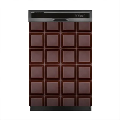 Produktbild von Magnete Dekorative 60x80 cm Küche Magnetmatte Spülmaschine - dunkle Schokolade