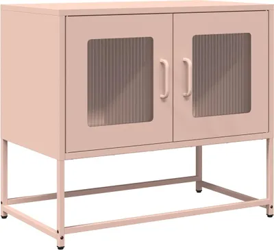 Produktbild von vidaXL TV-Schrank Rosa 68x39x60,5 cm Kaltgewalzter Stahl
