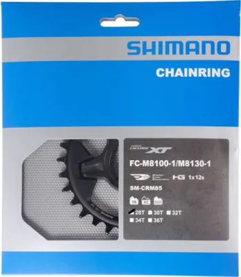 Produktbild von SHIMANO Kettenblatt DEORE XT FC-M8100/8120/8130 28 Zähne - präziser Antrieb f...