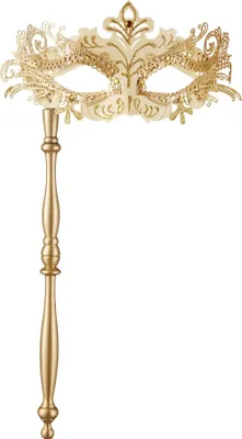 Produktbild von Venezianische Stabmaske - gold