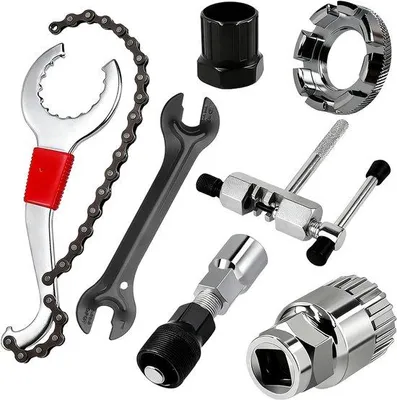 Produktbild von Elzusha – 7-teiliges Fahrradkettenwerkzeug-Set – Wartung und Reparatur