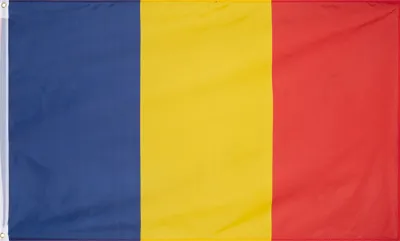 Produktbild von MUWO "Nations Together" | Tschad Flagge | 150×90 cm | Verstärktes Besatzband | Doppelt gesäumte Ränder | MW-139