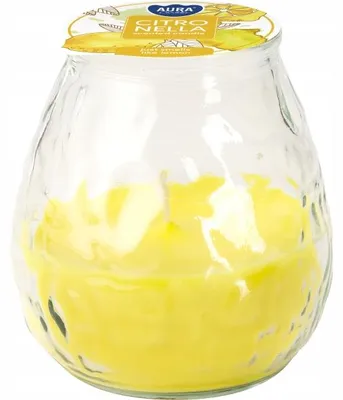 Produktbild von Aura Citronella Gartenkerze im Glas gegen Mücken