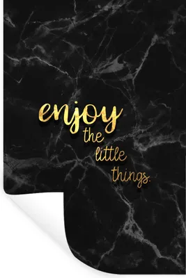 Produktbild von MuchoWow® Wandtattoo Wandsticker Wandaufkleber Zitate - Sprichwörter - Gold - Marmor 80x120 cm Selbstklebend und Repositionierbar - Repositionierbar - Wasser abweisend