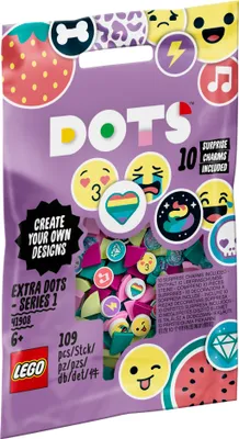 A bag of LEGO DOTs Extra Dots - Series 1.