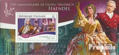 Produktbild von Briefmarken Togo 2015 Mi Block 1129 (kompl. Ausgabe) postfrisch Georg Friedrich Händel