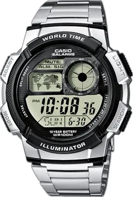 Produktbild von CASIO Mod. WORLD TIME ILLUMINATOR - 5 Alarms, 10 Year battery