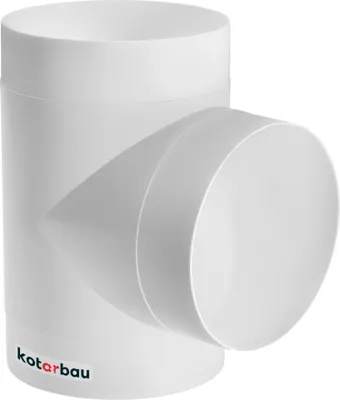 Zdjęcie produktu dla KOTARBAU® Trójnik Kanału Wentylacyjnego Okrągły System Wentylacyjny ABS 150 MM