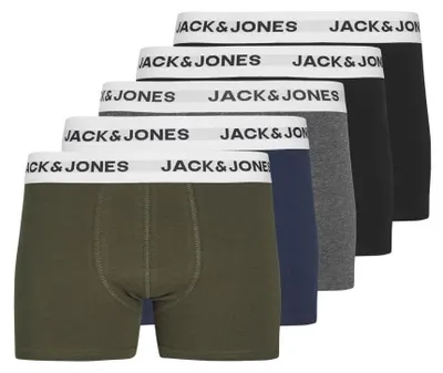 Obrázek produktu pro Jack & Jones 12222967_2161_989268_152, Spodní prádlo, Kufr, Dětský, Muži, Zelená, Černá, Bavlna, Elastan