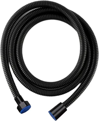 Obrázok produktu pre Hadica na sprchu, nerezová oceľ, dĺžka 2 metre, čierna, univerzálna, vhodná do kúpeľne aj do záhrady