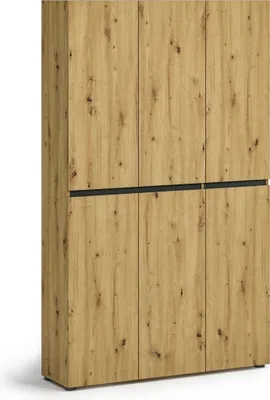 Produktbild von Schuhschrank >Glossy< in Artisan Eiche - 120x200x34cm (BxHxT)