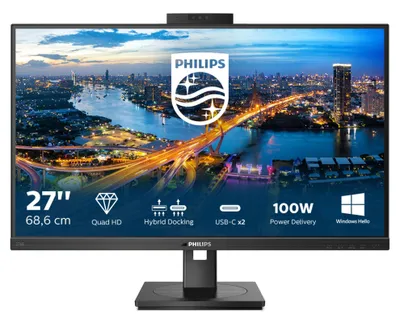 Zdjęcie produktu dla Philips B Line 276B1JH/00, 68,6 cm (27"), 2560 x 1440 px, Quad HD, LCD, 4 ms, Czarny