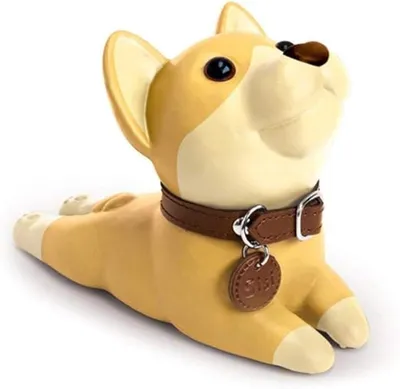 Productafbeelding van PolkaHome® Schattige Hondendeurstopper – Decoratieve Deurwig, Husky, Bull Terrier & Shiba Hond, Antislip Deurstoppers voor Thuis & Kantoor