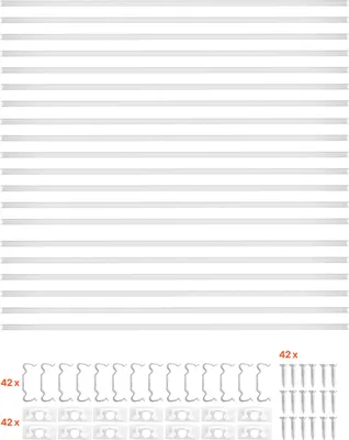 Image de SucceBuy Profilé LED, lot de 20, 1 m, profilés en aluminium avec cache mat, embouts et clips de montage, canaux, diffuseur pour bandes LED, parfait pour les plans de travail sous paillasse, forme en U
