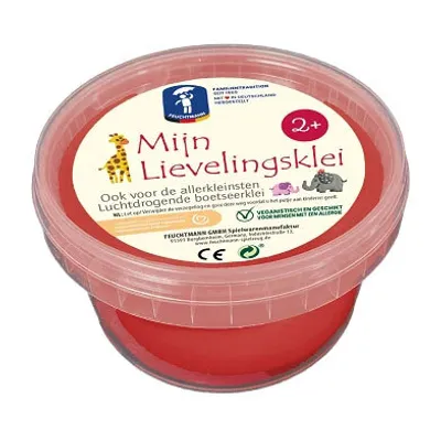 Productafbeelding van Feuchtmann, Mijn favoriete klei, Kinderklei, 2 jaar/jaren, Modelklei, Rood