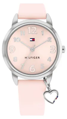 Produktbild von Tommy Hilfiger Uhr mit DREI-Zeiger-Quarzwerkfür die Jugend mit Pinkes Silikonarm