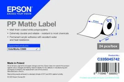 Produktbild von Epson C33S045742, Weiß, Matte, 5,1 cm, 29 m