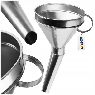 Produktbild von Begris Metalltrichter für Kraftstoff, Öl & Flüssigkeiten mit Sieb
