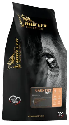 Obrázek produktu pro BIOFEED Horse & Pony Grain Free Mash – bezobilná kaše pro koně a poníky při středním a intenzivním tréninku – 20 kg