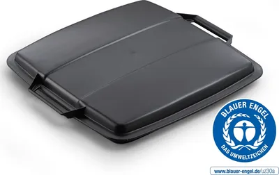 Zdjęcie produktu dla DURABLE Pokrywa ECO do pojemnika DURABIN® 90L kwadratowy, Czarny, 1800506221