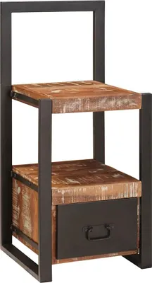 Productafbeelding van Kledinghouder met lade Multikleur Massief Gerecycled Hout