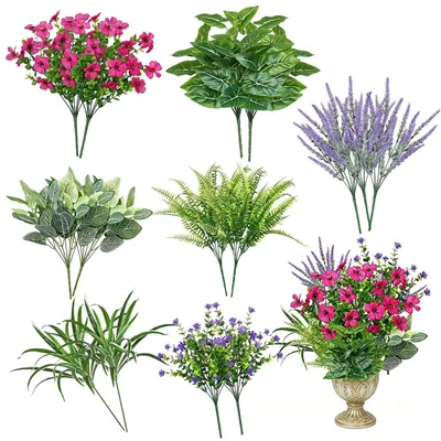 Immagine prodotto di Solidchoice - Set di 20 piante artificiali resistenti agli agenti atmosferici per la decorazione del giardino