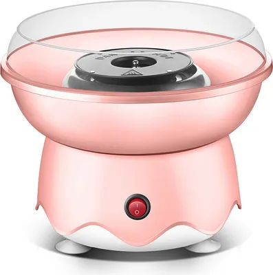 Obrázek produktu pro Domácí výrobník marshmallow Domácí dětský výrobník marshmallow 400 W vysoce výkonný motor z čisté mědi s rozstřikovací deskou, růžová zástrčka EU