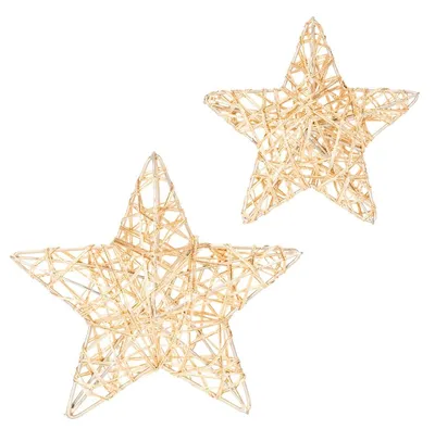 Produktbild von Dekorative Drahtsterne für stilvolle Weihnachtsdekoration, 12 Stück