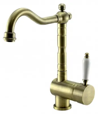 Immagine prodotto di Edward Rubinetto da cucina in stile retrò con bocca girevole Bronzo classico 1208957129