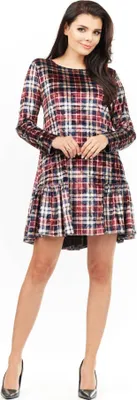 Obrázok produktu pre Infinite You Dámske mini šaty Margalte M149 čierno-červená L/XL