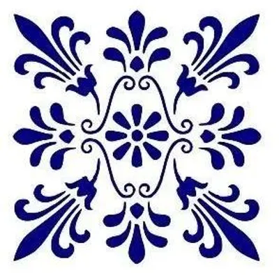 Produktbild von Abwaschbare Schablone mit Ornament, A4, 20 x 30 cm – Galeria Hobby