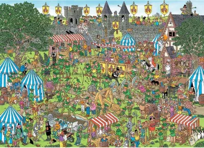 Produktbild von Jan van Haasteren - Robin Hood Festival (1500 Teile), 1500 Stück(e), Landschaft, 15 Jahr(e)