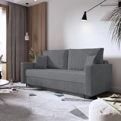 Produktbild von Sofa, Schlafsofa mit Schlaffunktion MARINO  (Dunkelgrau - POSO 34)
