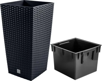Image de Pot de fleurs avec insert RATO Square 325, anthracite