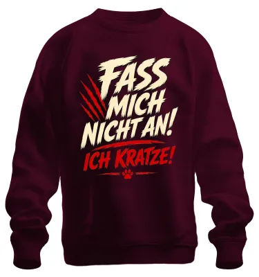 Obrázok produktu pre "Neobťažuj ma," nápis, sarkastický slogan, mikina, sveter, bordová, veľkosť L