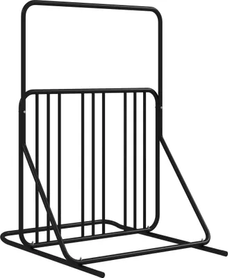 Produktbild von Stojak rowerowy DURHAND Stojak rowerowy z uchwytem po obu stronach Stojak wielokrotny, odporny na warunki atmosferyczne, do 4 rowerów Stal 102 x 92 x 130 cm, czarny