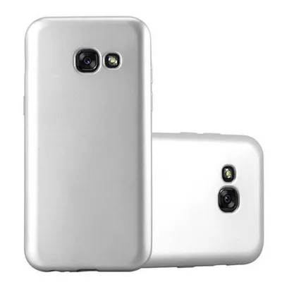Obrázek produktu pro Cadorabo Protective Case for Samsung Galaxy A3 2017 Sleeve in Silver Pouzdro na mobilní telefon TPU Silicone Etui Cover Case