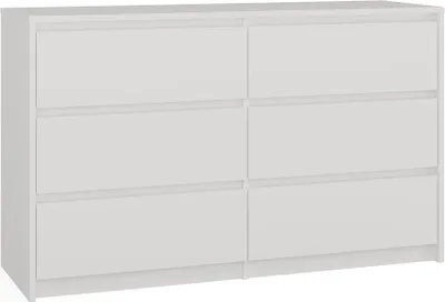 Produktbild von Kommode Karl mit 6 Schubladen 120 cm in Weiß
