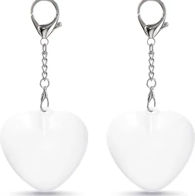 Produktbild von Herzförmiges LED Handtaschenlicht 2er Set, wiederaufladbares Taschenlicht mit Bewegungssensor, Schlüsselanhänger Geschenk für Frauen & Mütter
