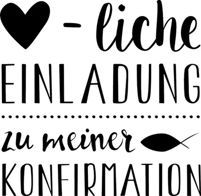 Produktbild von Stempel Kommunion/Konfirmation Herzliche Einladung Konfirmation