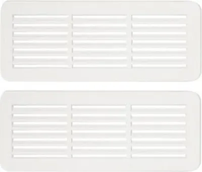 Produktbild von 2 St Türlüftungsgitter Lüftungsgitter Türluftgitter Türgitter weiß150x60mm