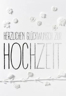 Produktbild von Räder Weiße Blütenkarte Herzlichen Glückwunsch zur H.