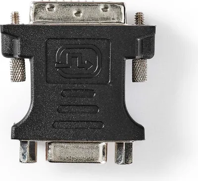 Obrázok produktu pre DVI adaptér | DVI-I 24+5-pin Samec | VGA samica 15p | Poniklované | Rovné | PVC | Čierna | Box