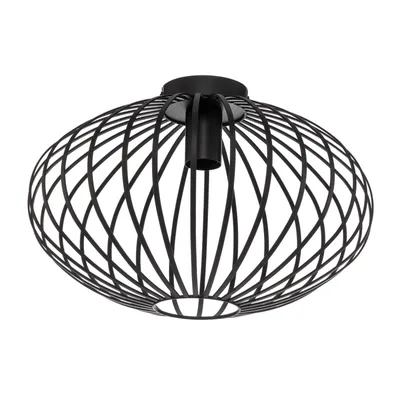 Produktbild von Lindby Deckenleuchte Maivi, schwarz, 40 cm, Eisen, Käfig