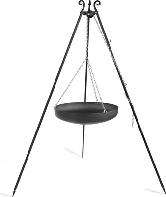 Image de WOK rond spécial pour brasero sur trépied-Naturel-Naturel--