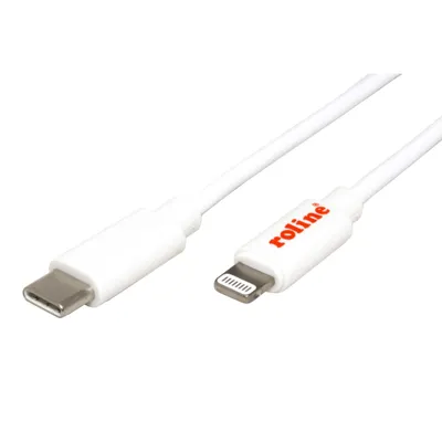 Produktbild von ROLINE 11.02.8335 Lightning-Kabel 1 m Weiß (11.02.8335)